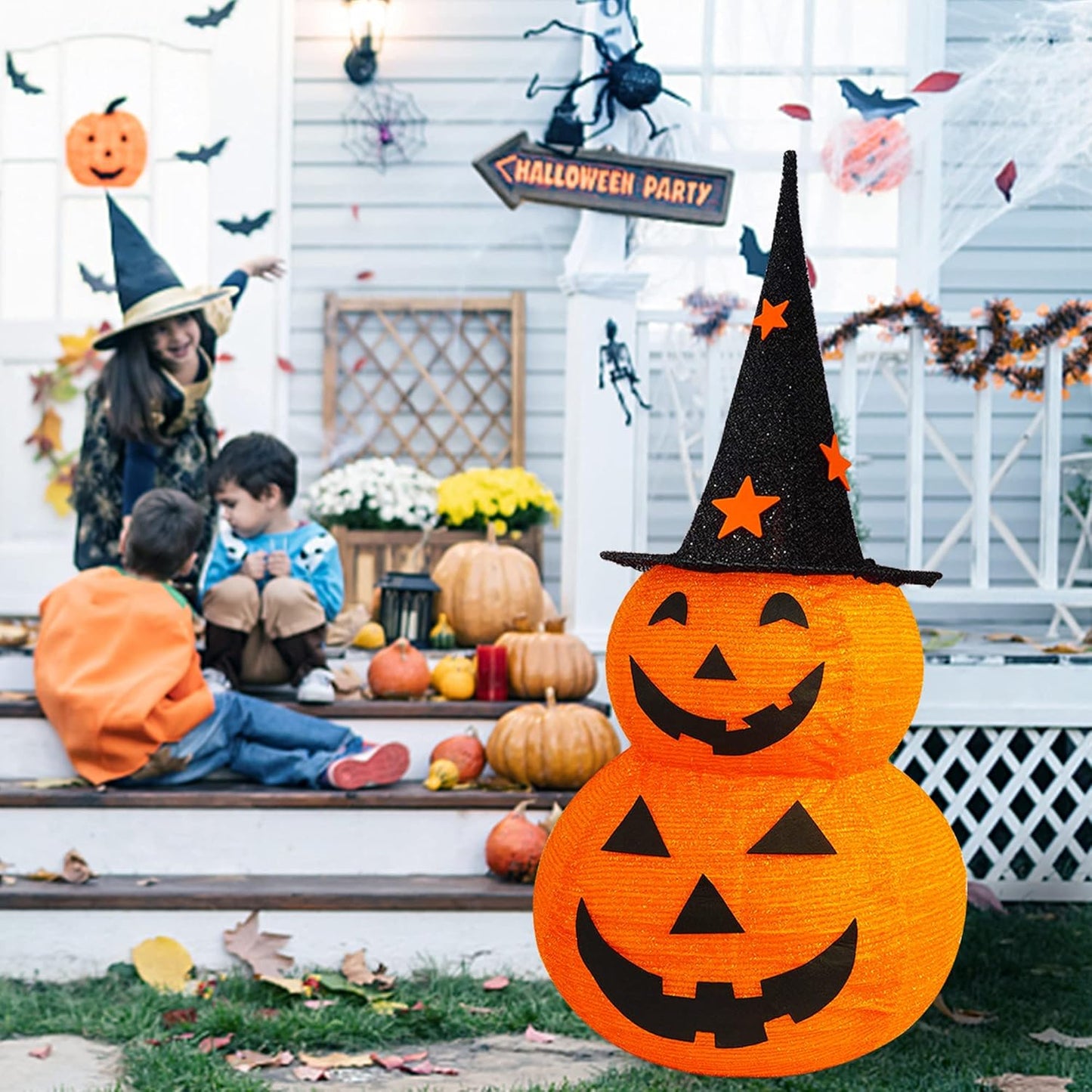 Pop-Up Pumpkin Light Decor