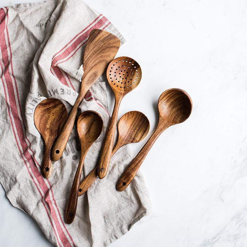 Teak Kitchen Companion Set