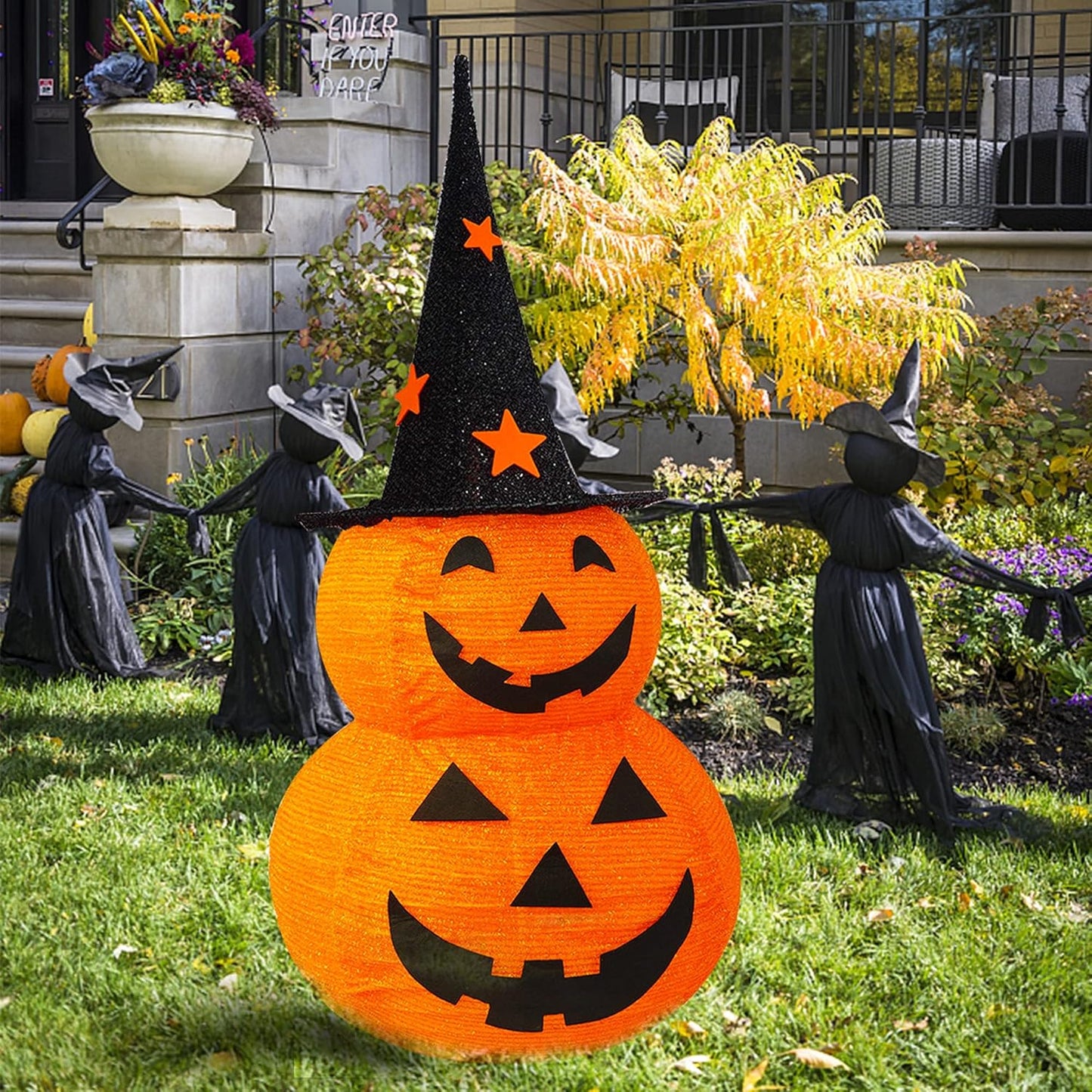 Pop-Up Pumpkin Light Decor