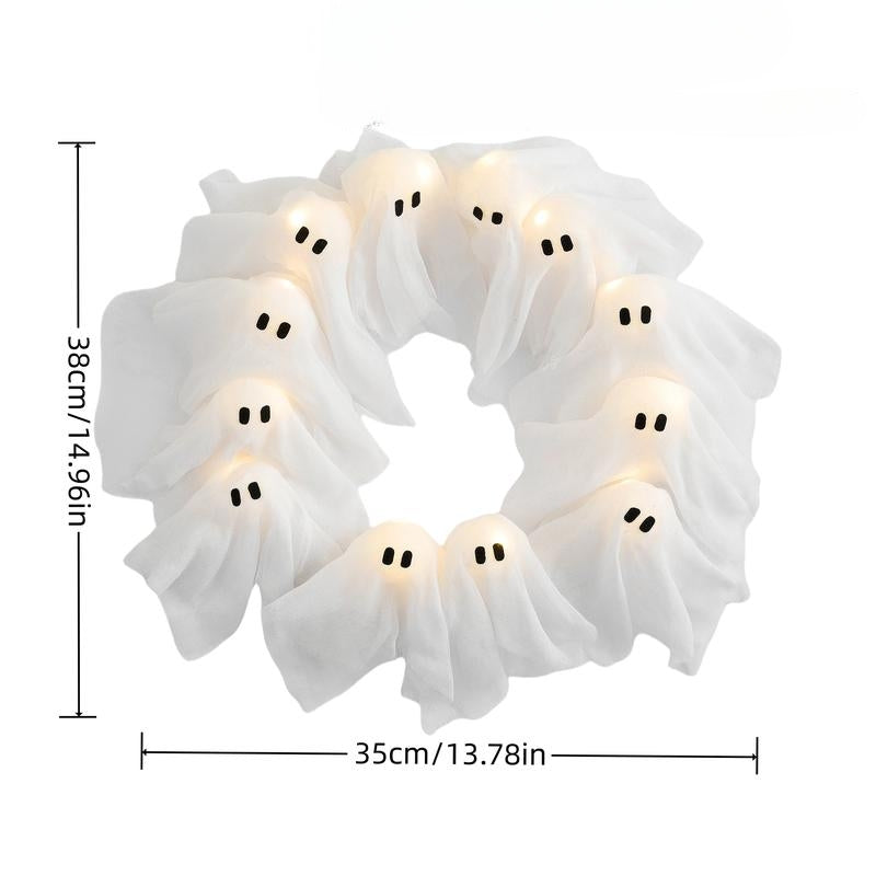 Glowing Ghost Wreath