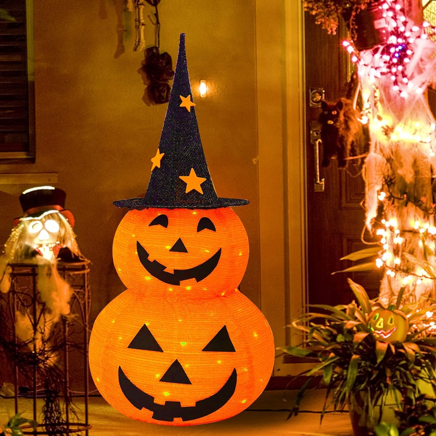 Pop-Up Pumpkin Light Decor