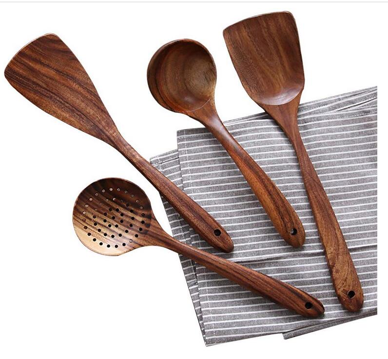 Teak Kitchen Companion Set