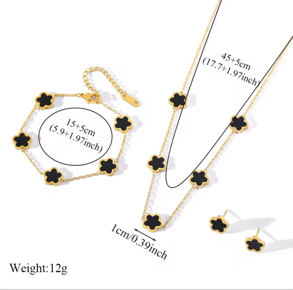 Clover Necklace Set