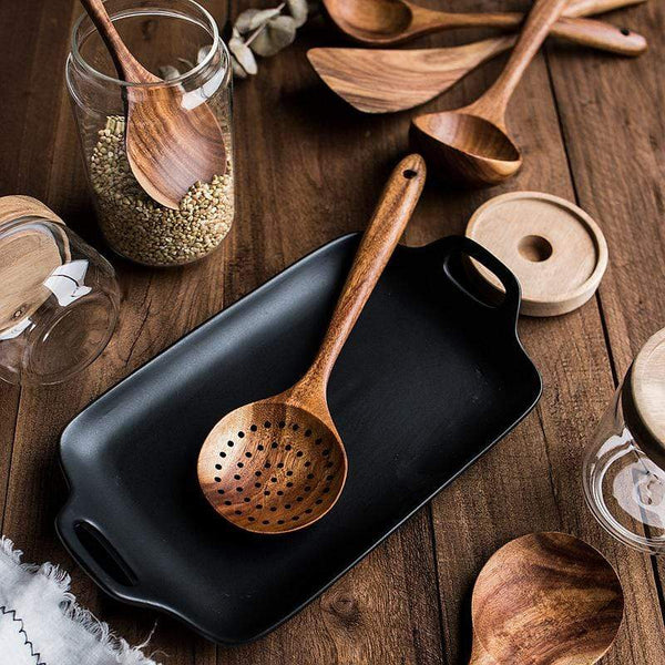 Teak Kitchen Companion Set