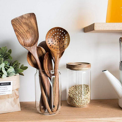 Teak Kitchen Companion Set