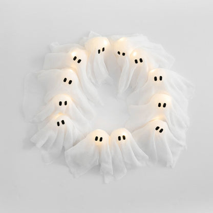 Glowing Ghost Wreath