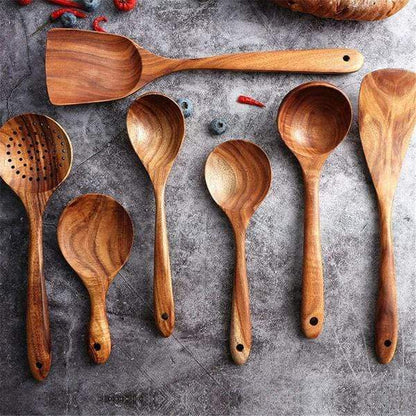 Teak Kitchen Companion Set